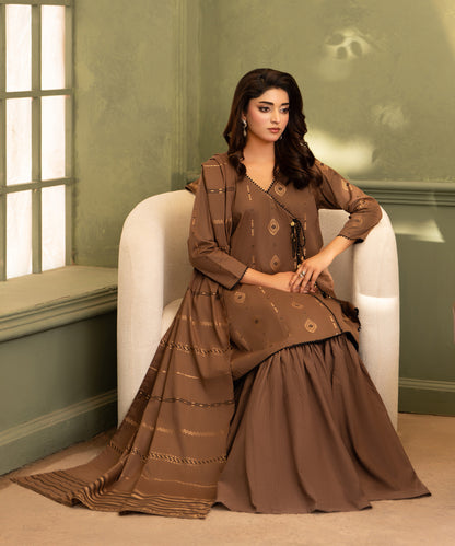 Women Jacquard 3 Piece Suit - JCQ006