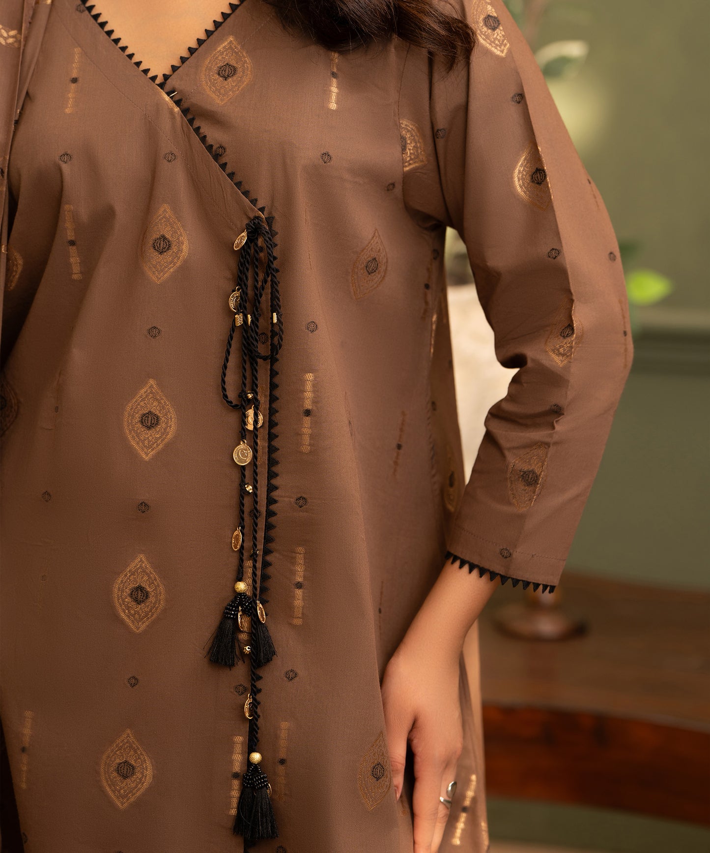 Women Jacquard 3 Piece Suit - JCQ006