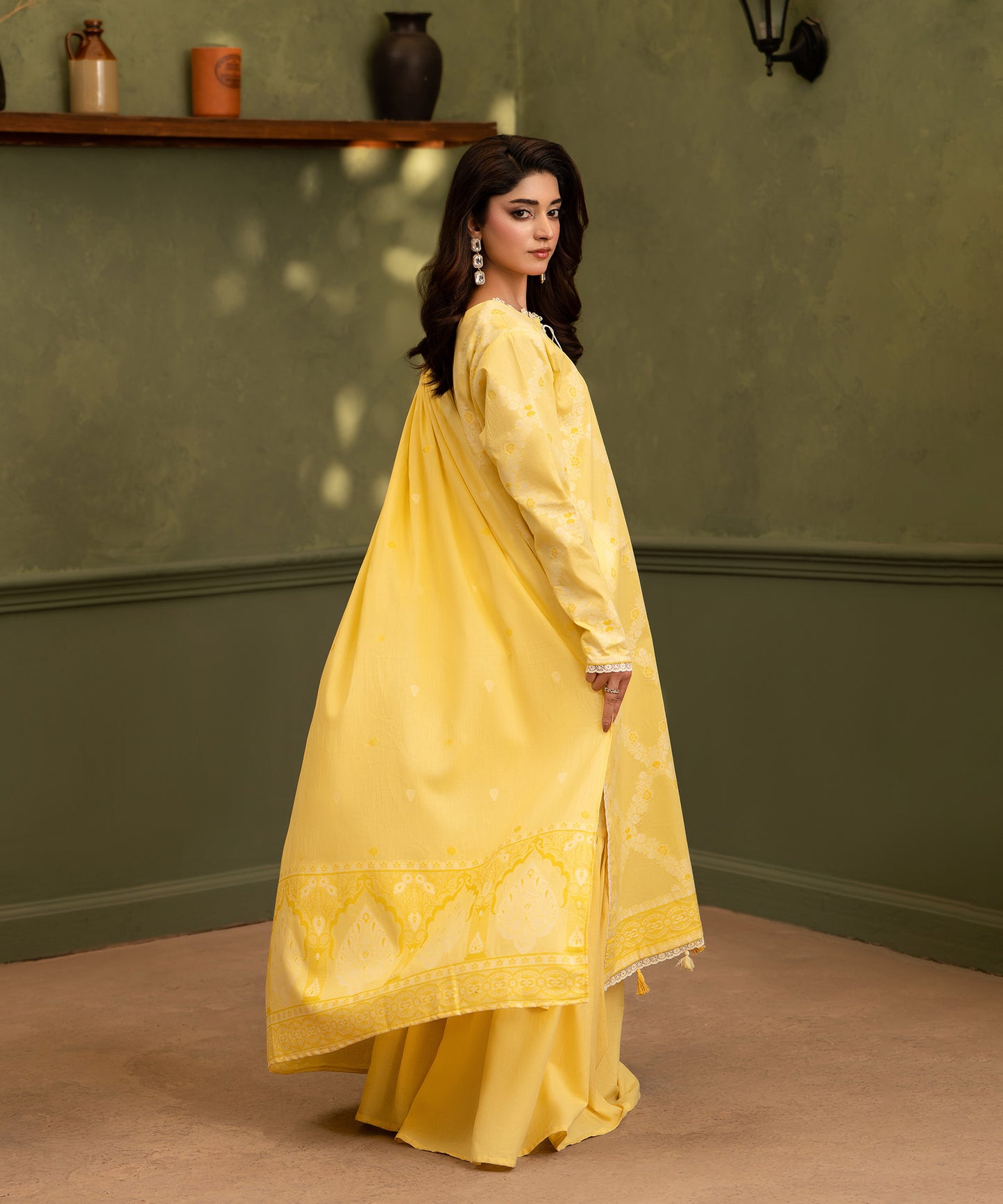 Women Jacquard 3 Piece Suit - JCQ009