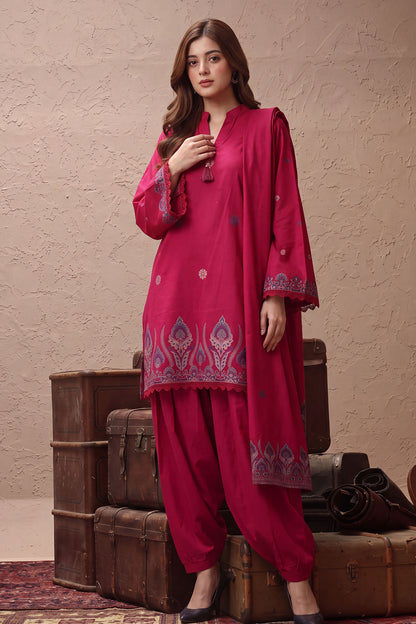 Women Jacquard 3 Piece Suit - JCQ022