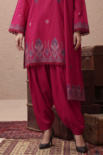Women Jacquard 3 Piece Suit - JCQ022