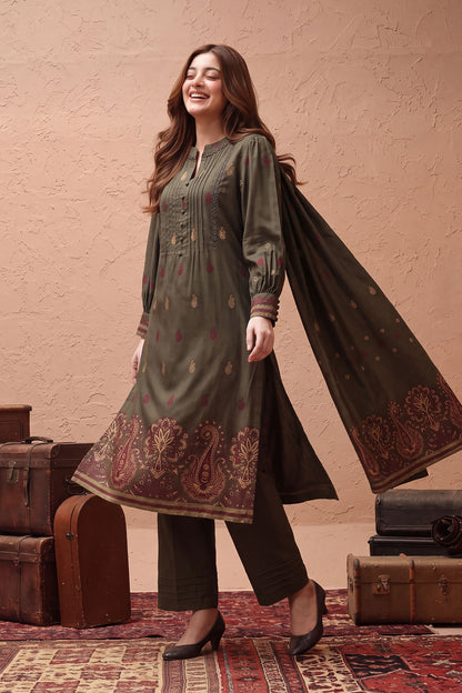 Women Jacquard 3 Piece Suit - JCQ023