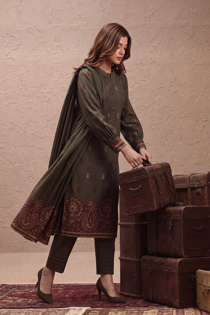 Women Jacquard 3 Piece Suit - JCQ023