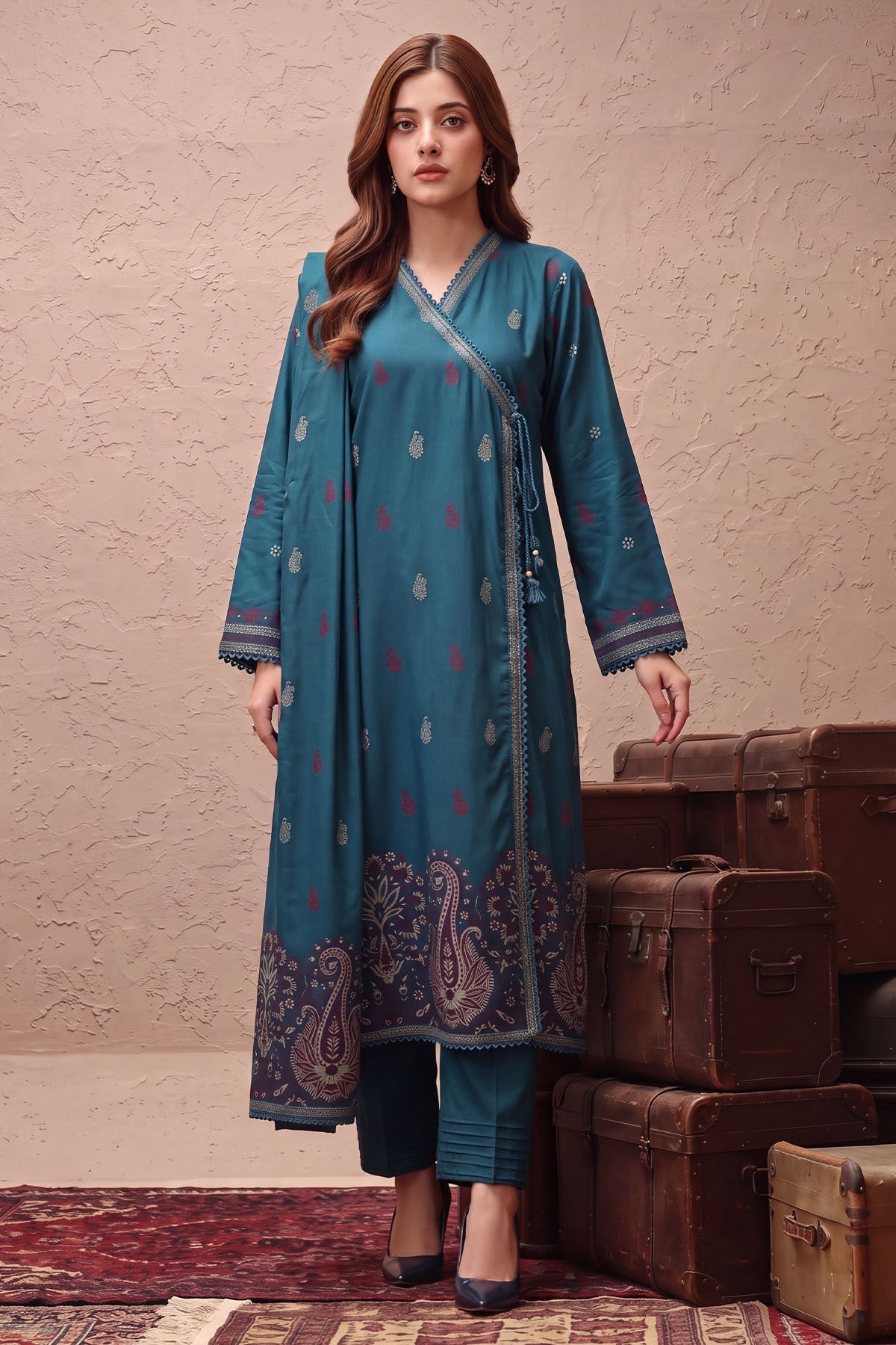 Women Jacquard 3 Piece Suit - JCQ024