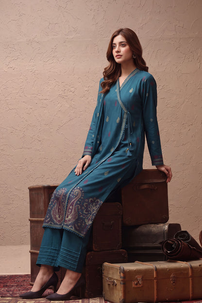 Women Jacquard 3 Piece Suit - JCQ024