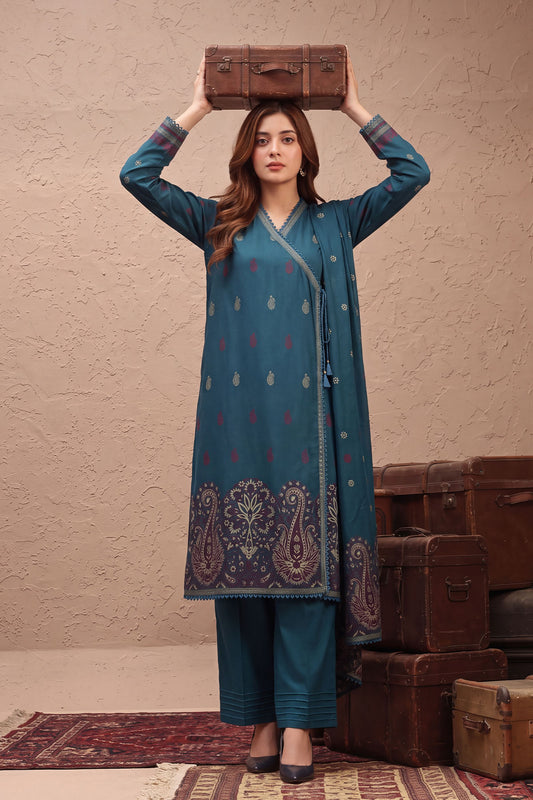 Women Jacquard 3 Piece Suit - JCQ024