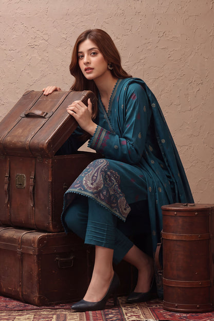 Women Jacquard 3 Piece Suit - JCQ024