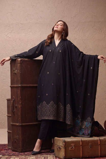 Women Jacquard 3 Piece Suit - JCQ025