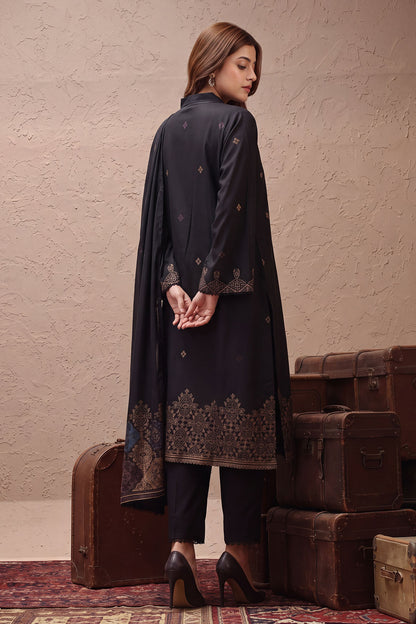 Women Jacquard 3 Piece Suit - JCQ025