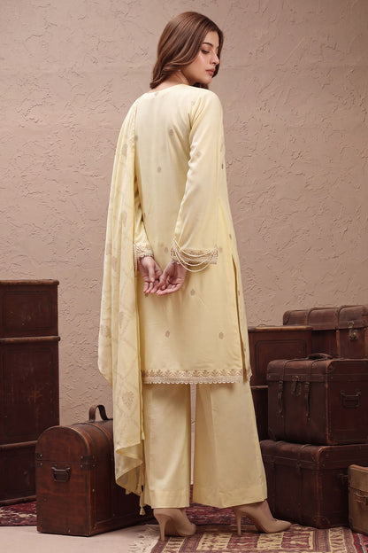 Women Jacquard 3 Piece Suit - JCQ026