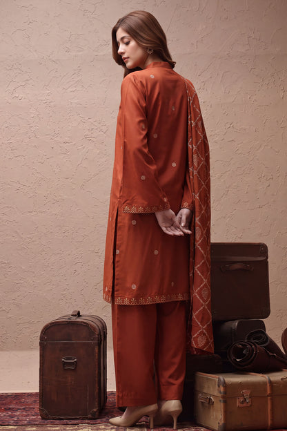 Women Jacquard 3 Piece Suit - JCQ027
