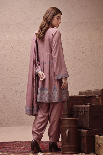 Women Jacquard 3 Piece Suit - JCQ028