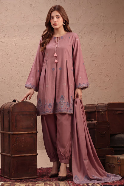 Women Jacquard 3 Piece Suit - JCQ028