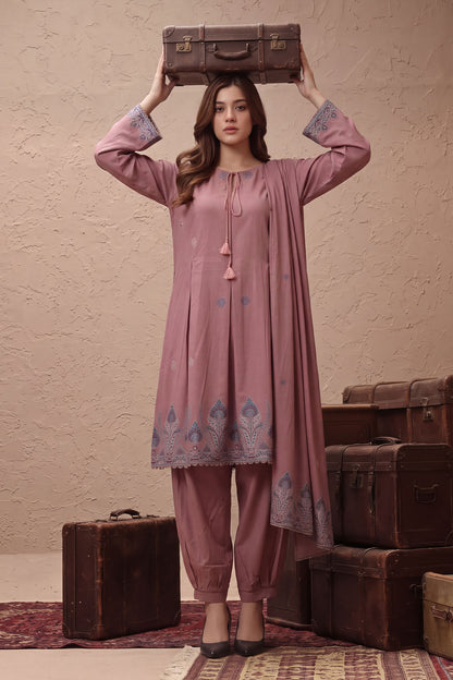 Women Jacquard 3 Piece Suit - JCQ028