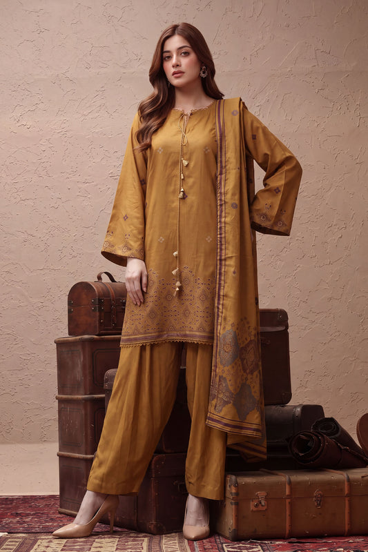 Women Jacquard 3 Piece Suit - JCQ029
