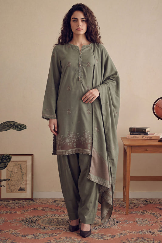Women Jacquard 3 Piece Suit - JCQ045