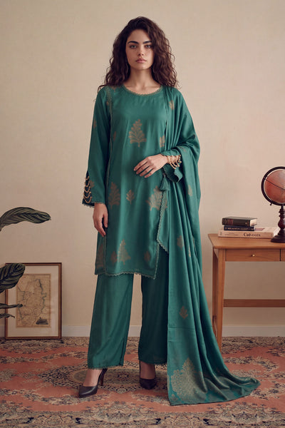 Women Jacquard 3 Piece Suit - JCQ046