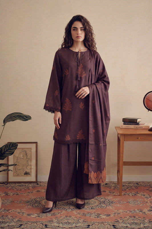 Women Jacquard 3 Piece Suit - JCQ051