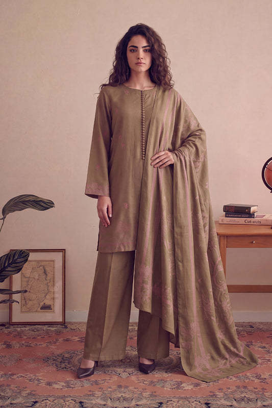 Women Jacquard 3 Piece Suit - JCQ052