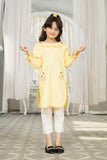 2PC Solid Embroidered kids suit - KDS 587