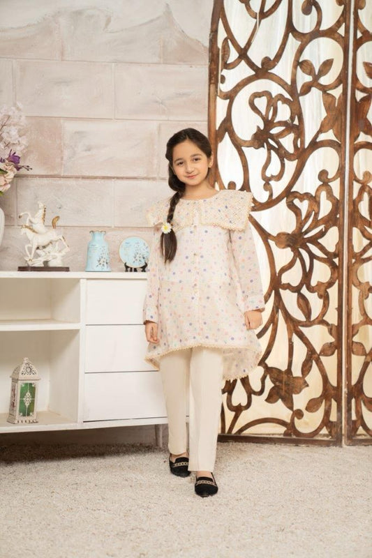 Girls Printed Embroidered Shirt