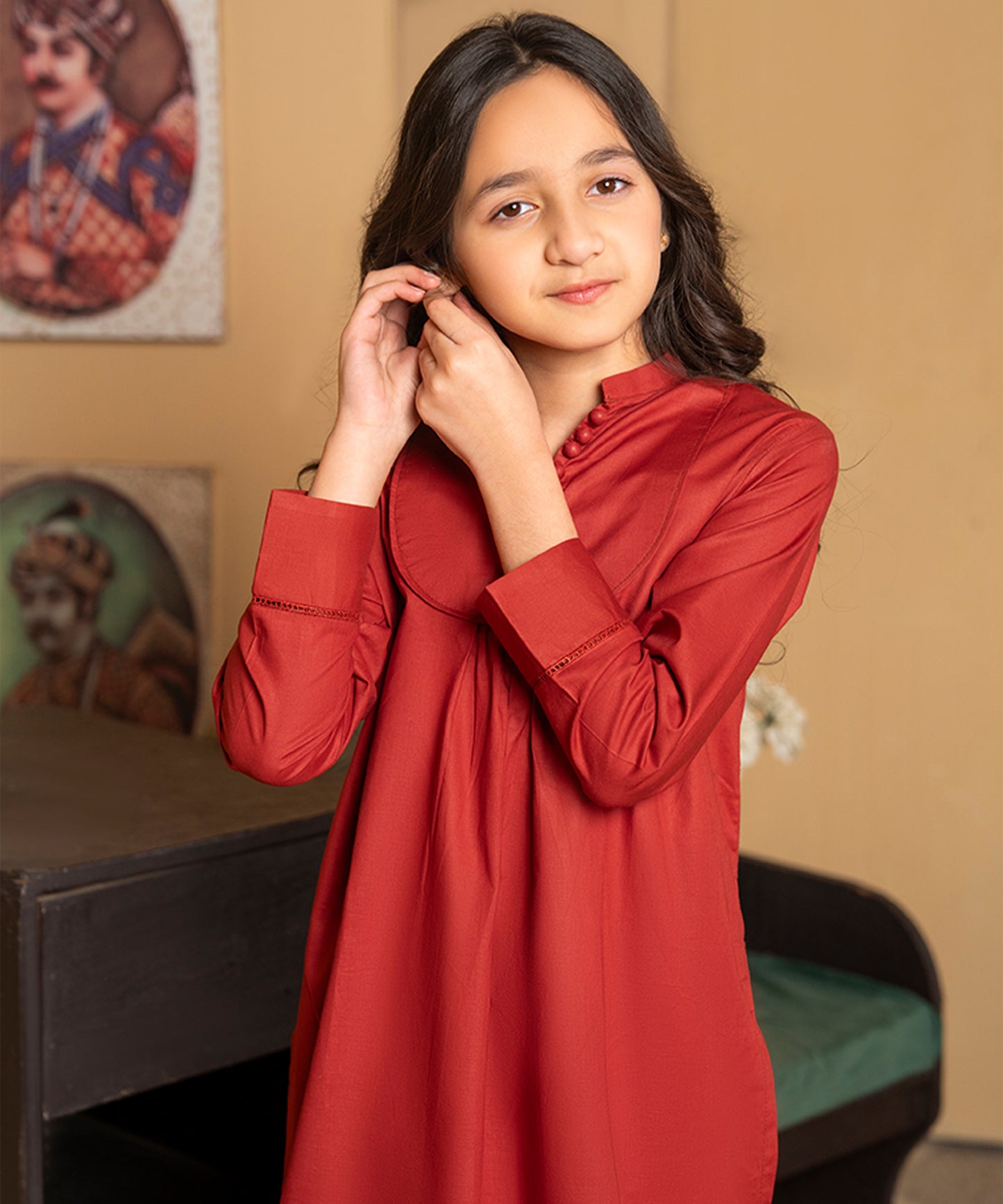Girls Printed 2 Piece Suit