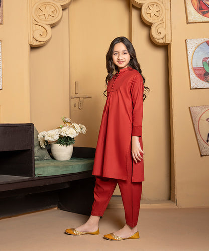 Girls Printed 2 Piece Suit