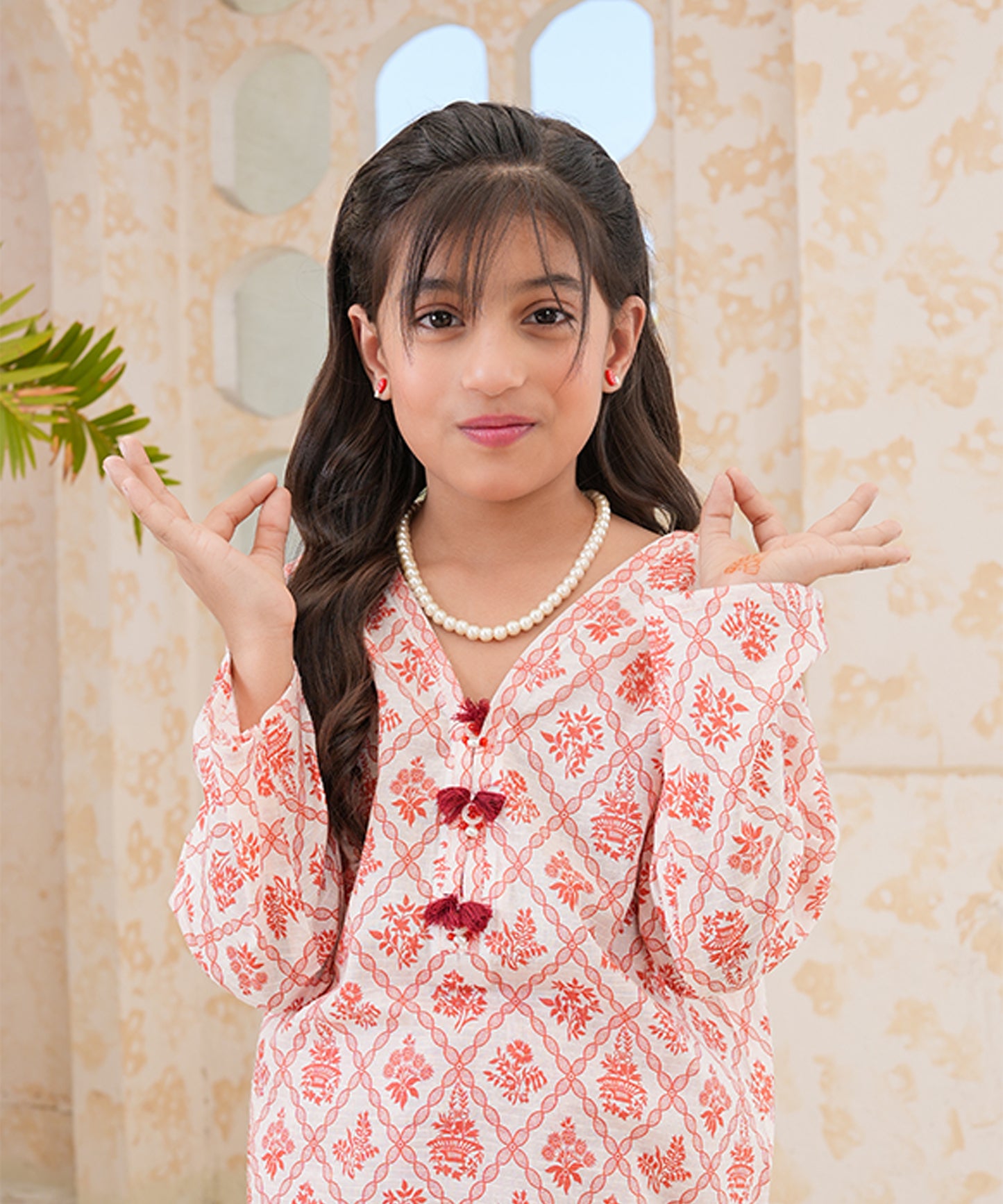 Girls Printed 2 Piece Suit