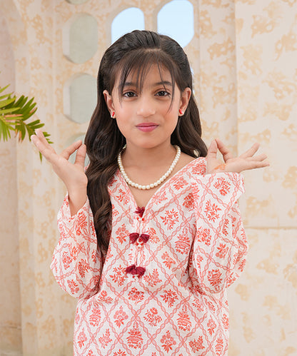 Girls Printed 2 Piece Suit