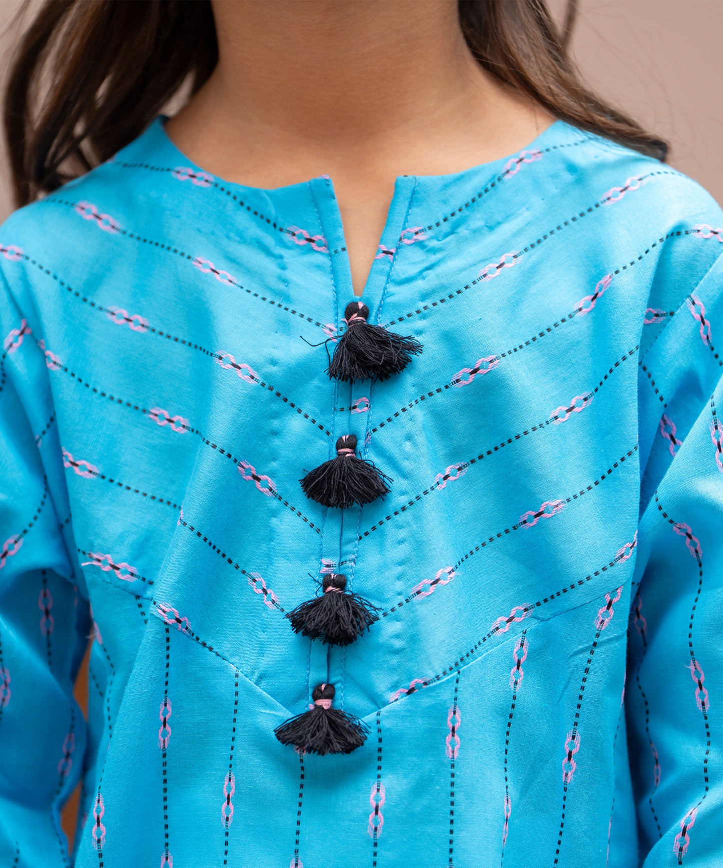 Girls Solid 2 Piece Suit