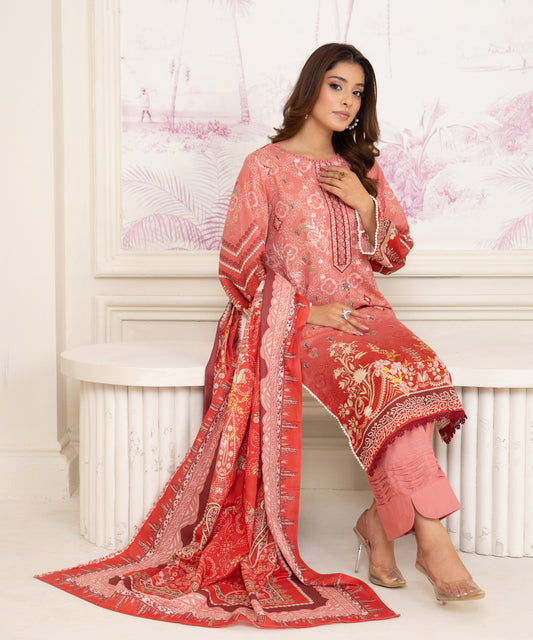 3 Piece Digital Khaddar 142