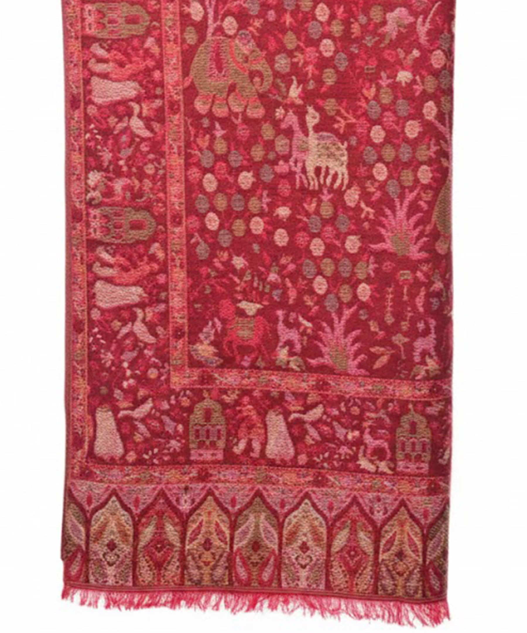 Ladies Shawl 002 - Red