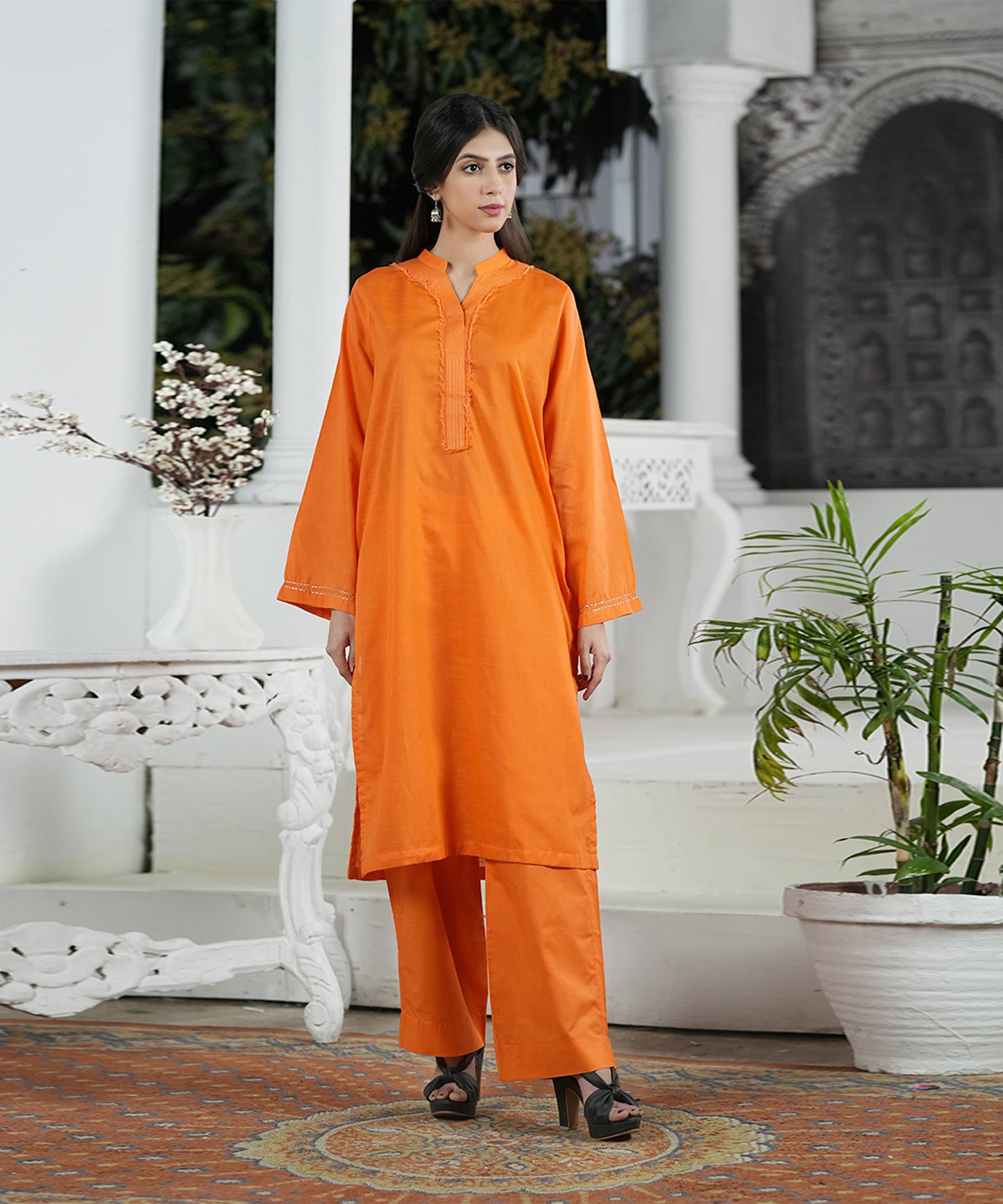 Basic Slub Cotton Suit - LDS 1050
