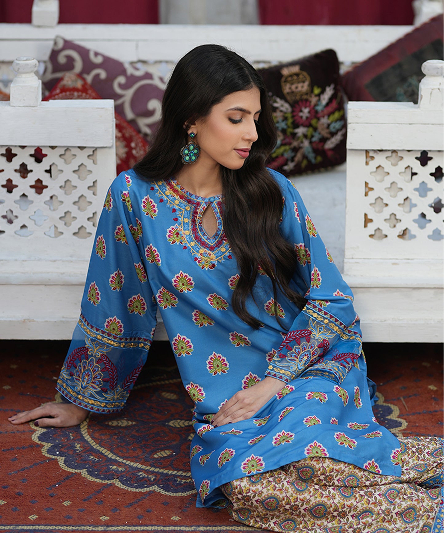 Lawn Silk Suit - LDS 1053
