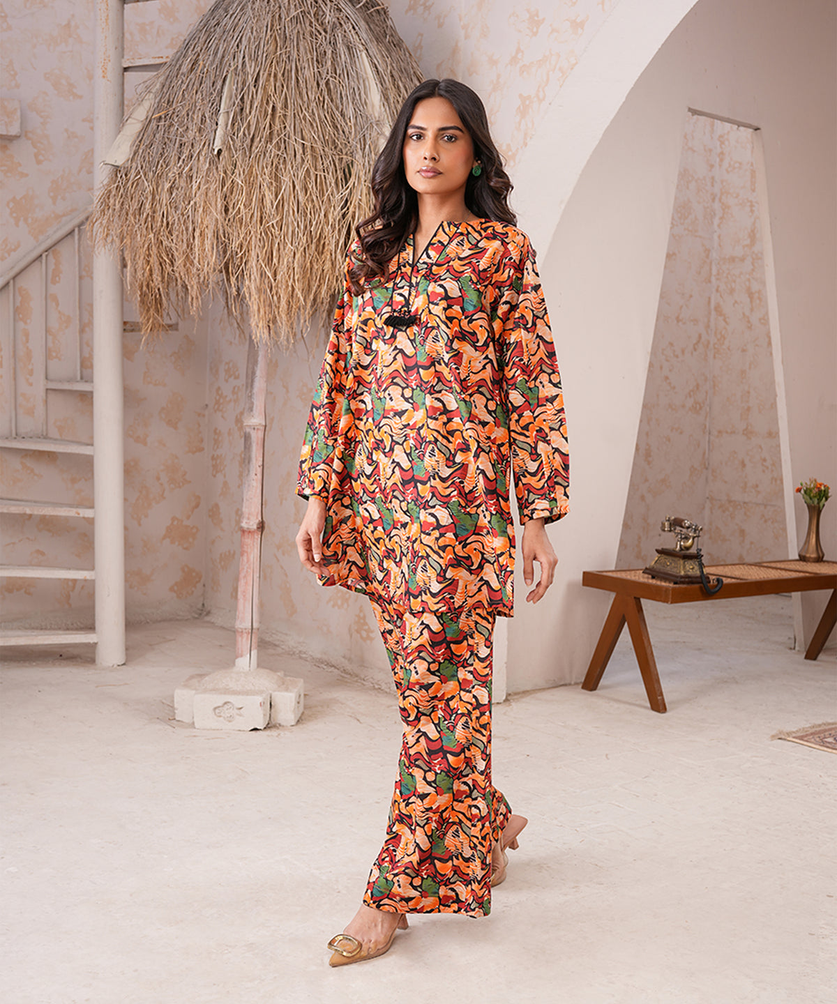 2PC Casual Wear Fusion Suit - LDS 1060