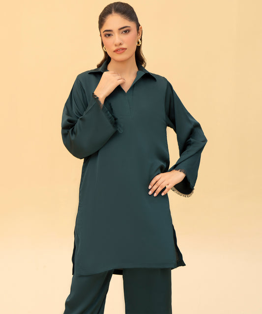 Women Solid 2 Piece Suit - LDS1327