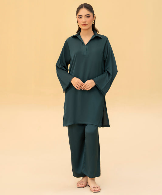 Women Solid 2 Piece Suit - LDS1327