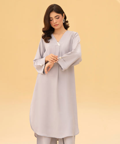 Women Solid 2 Piece Suit - LDS1337