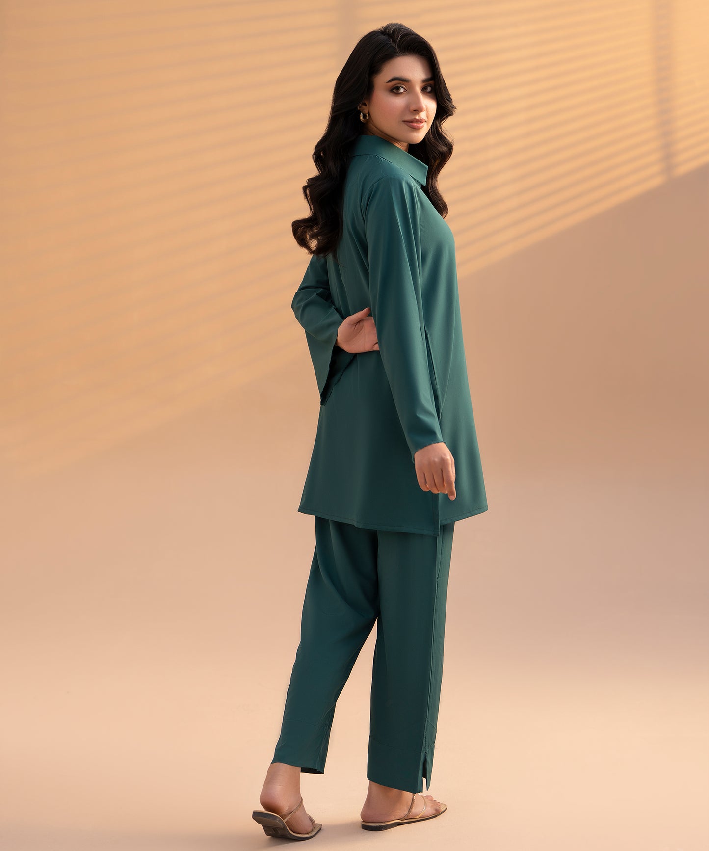 Women Solid 2 Piece Suit - LDS1341