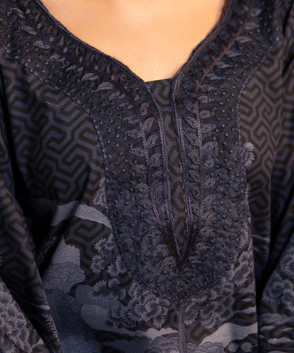 Women Printed Embroidered 2 Piece Suit - LDS1346