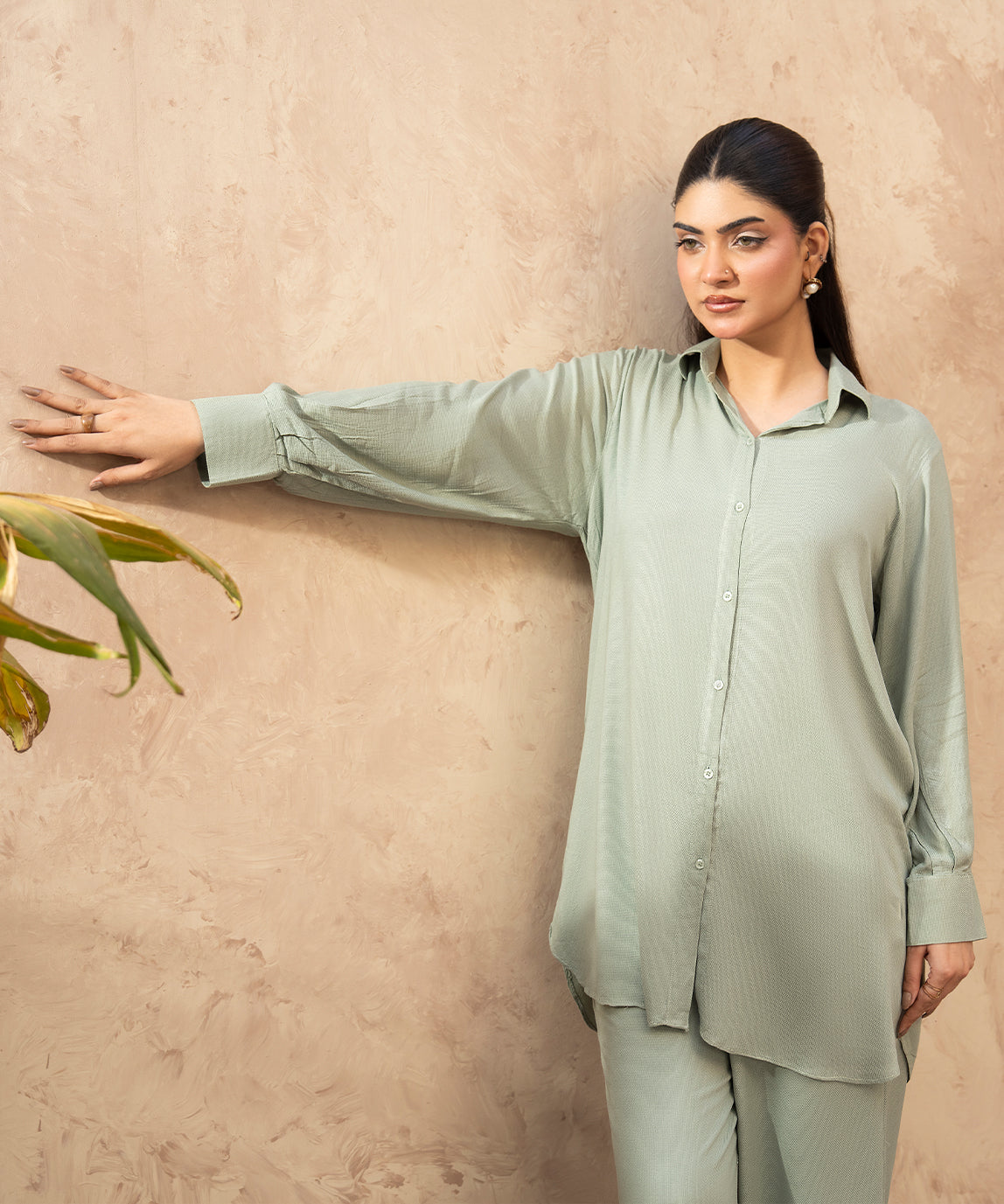 Women 2 Piece Solid Suit - LDS1441