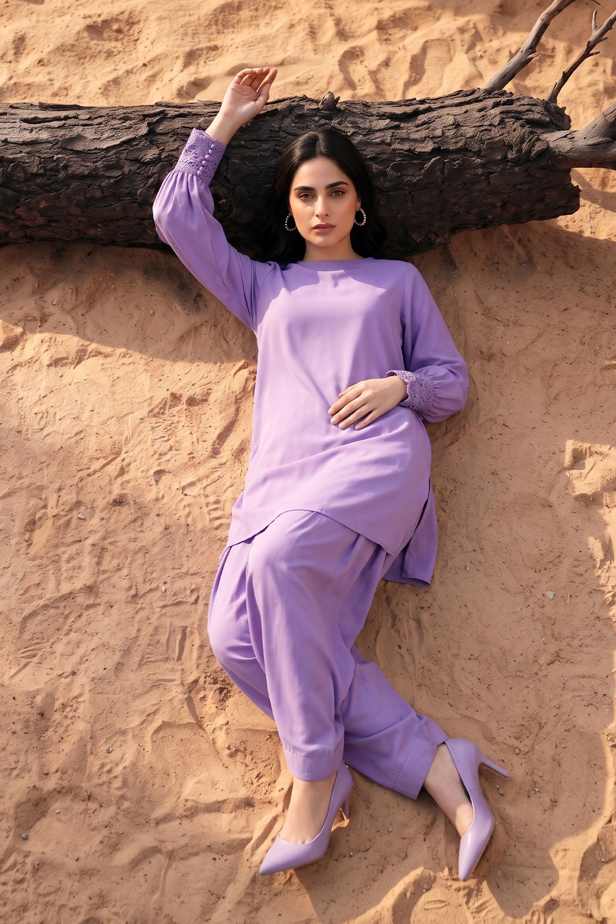Women 2 Piece Solid Suit - LDS1582