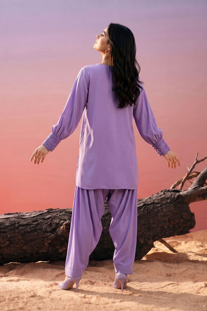 Women 2 Piece Solid Suit - LDS1582