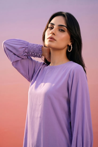 Women 2 Piece Solid Suit - LDS1582