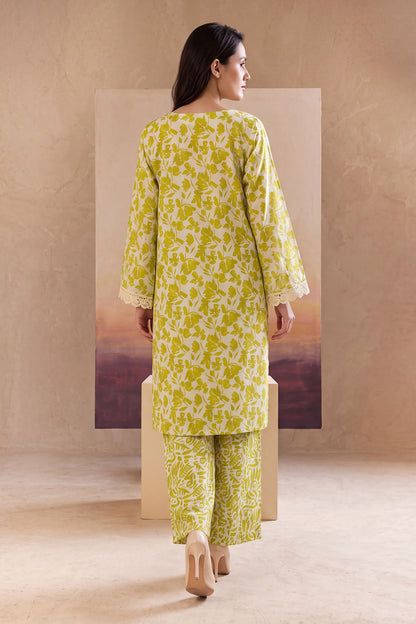 Women 2 Piece Solid Embroidered Suit - LDS1856