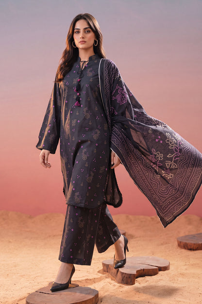 Women 3 Piece Printed Suit - LDS2035