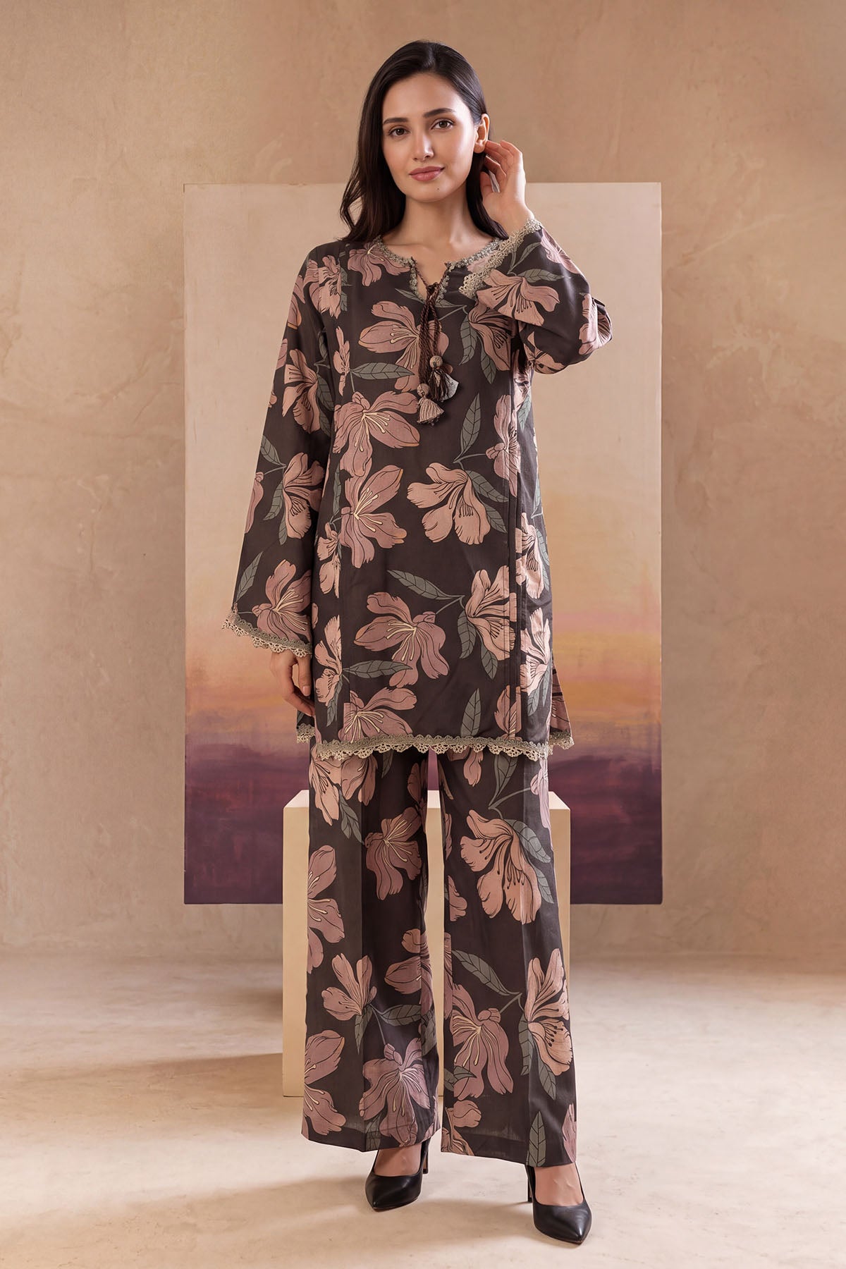 Women 2 Piece Printed Suit - LDS2213