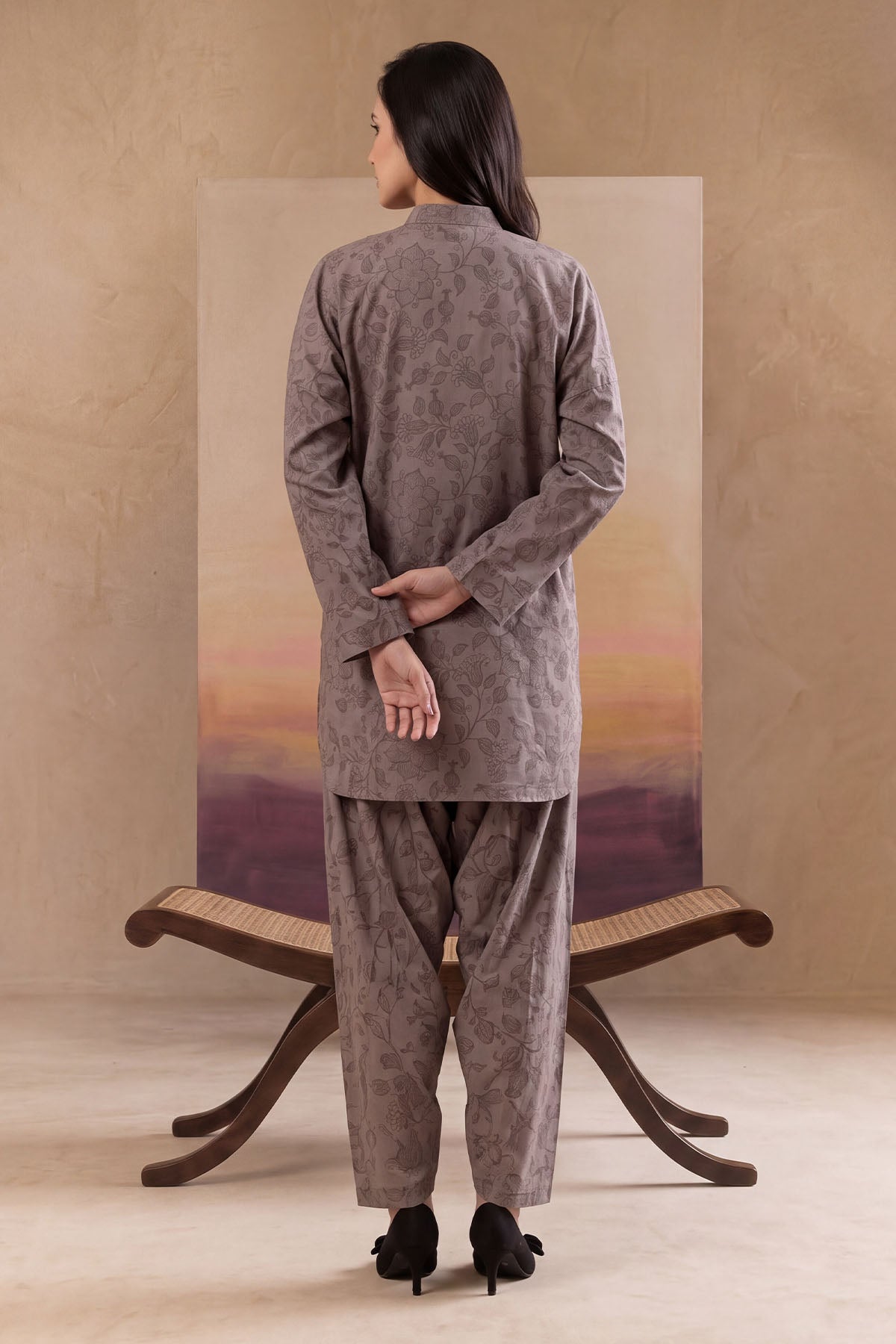 Women 2 Piece Printed Suit - LDS2219