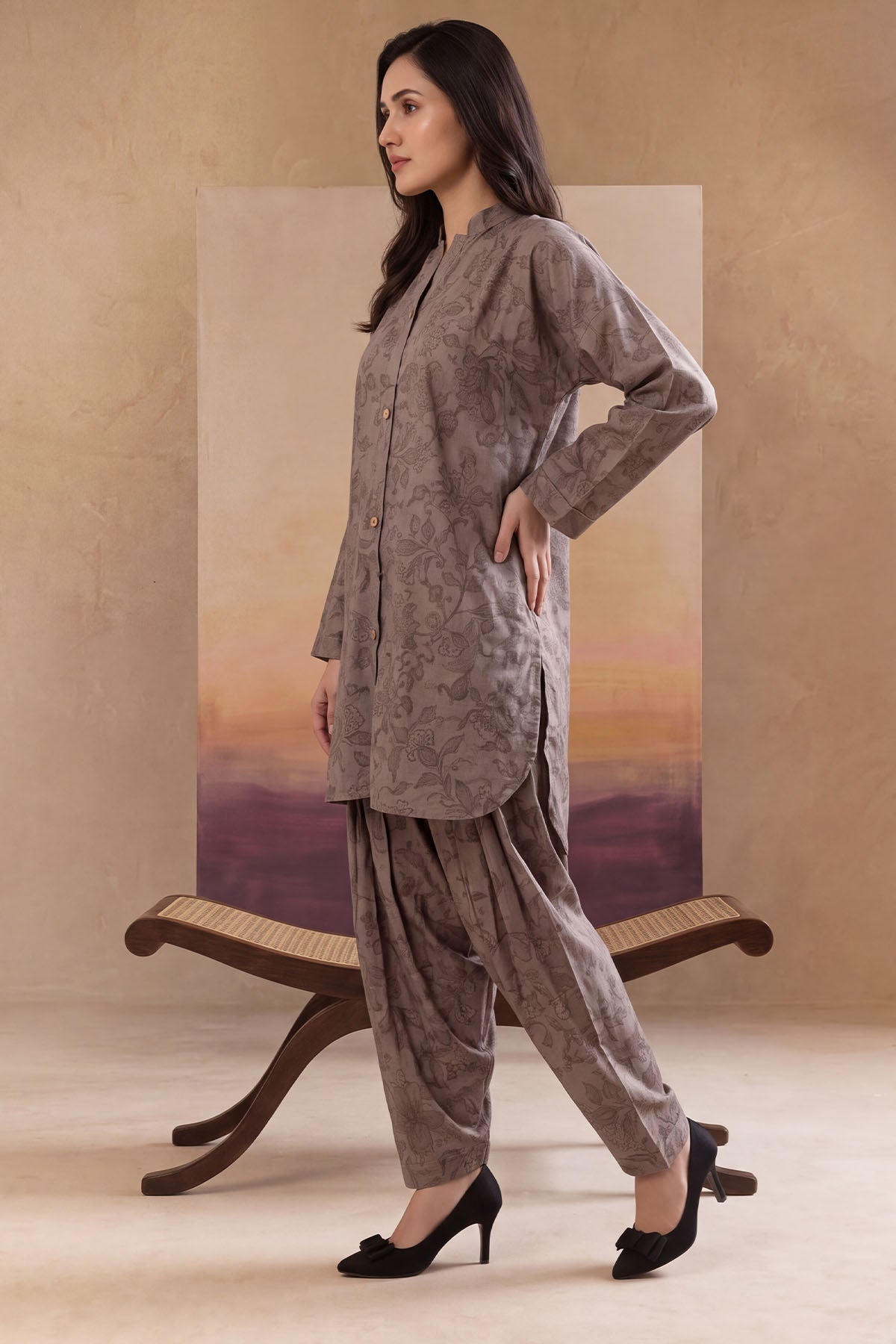 Women 2 Piece Printed Suit - LDS2219