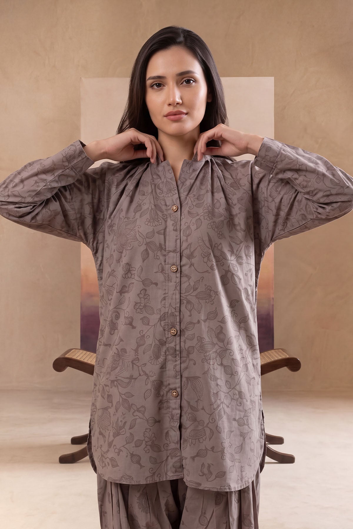 Women 2 Piece Printed Suit - LDS2219